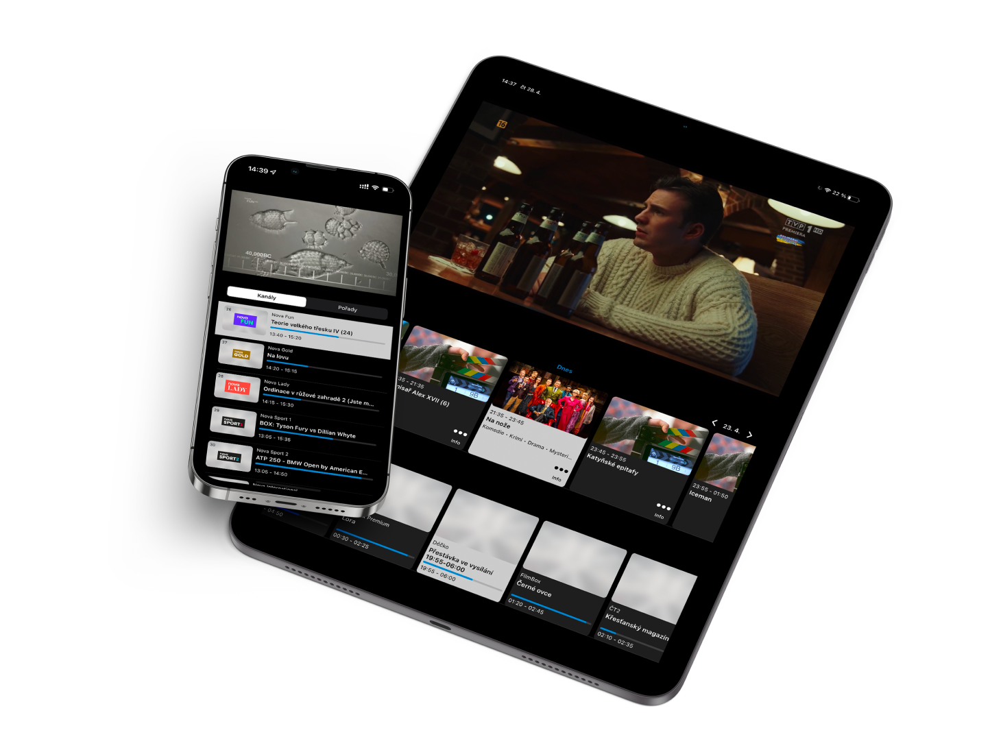SledovanieTV na mobile a tablete